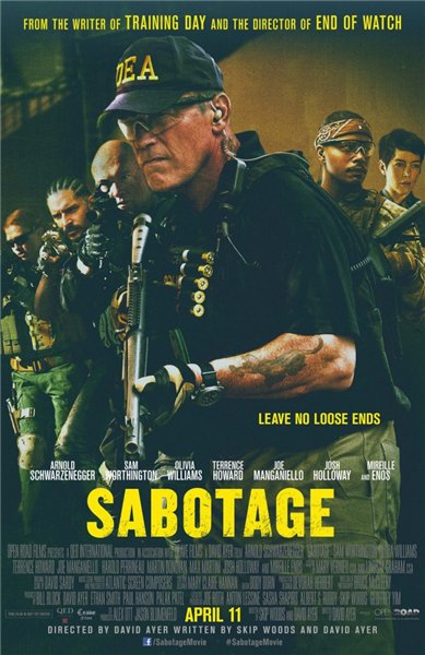 Саботаж / Sabotage (2014) MP4 торрент